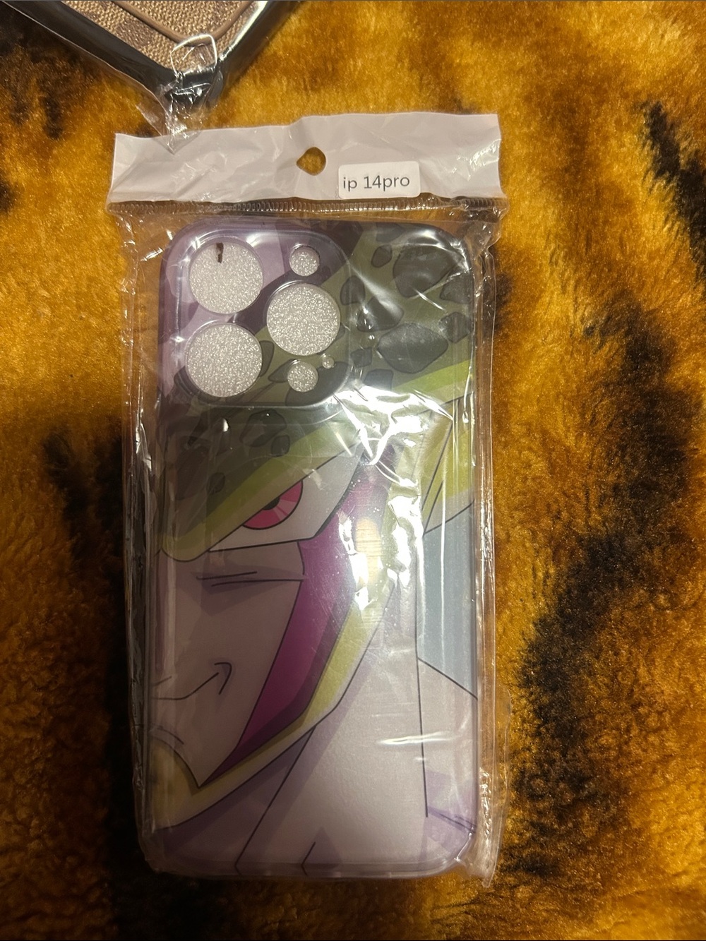 Unbranded Purple Graphic iPhone 14 Pro Case - Anime Style